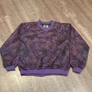 Purple Floral Women's Sweatshirt